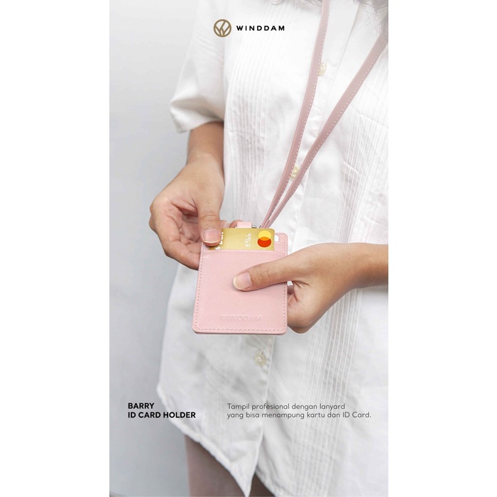 

[tmr] - WINDDAM - ID Tag / Name Tag / ID Card Holder Kulit Asli - Barry