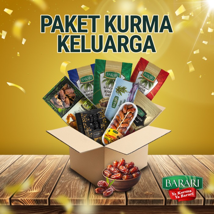 

BARARI Paket Kurma Keluarga 8 Varian Kurma Premium Barari