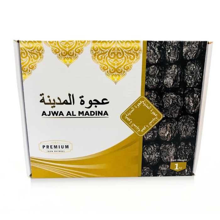 

Kurma Ajwa Premium dates 1KG AL-Madinah / Oleh Oleh haji dan Umroh Berkulitas