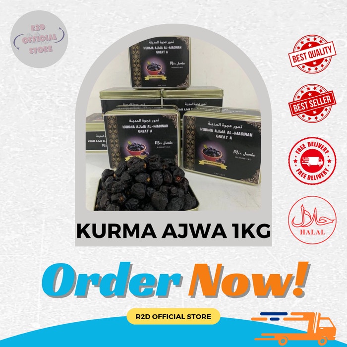 

Kurma Ajwa Premium Asli Kurma Nabi Untuk Kesehatan Dan Imunitas Tubuh 1 KG