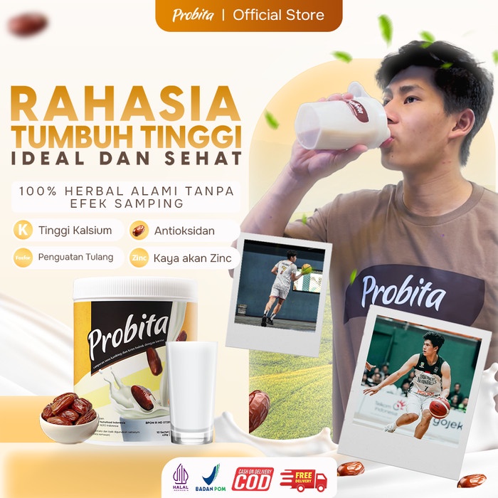 

PAKET 3 PACK PROBITA - Susu Kurma untuk Tumbuh Tinggi Ideal - Susu Kambing Etawa Pilihan dan Kurma