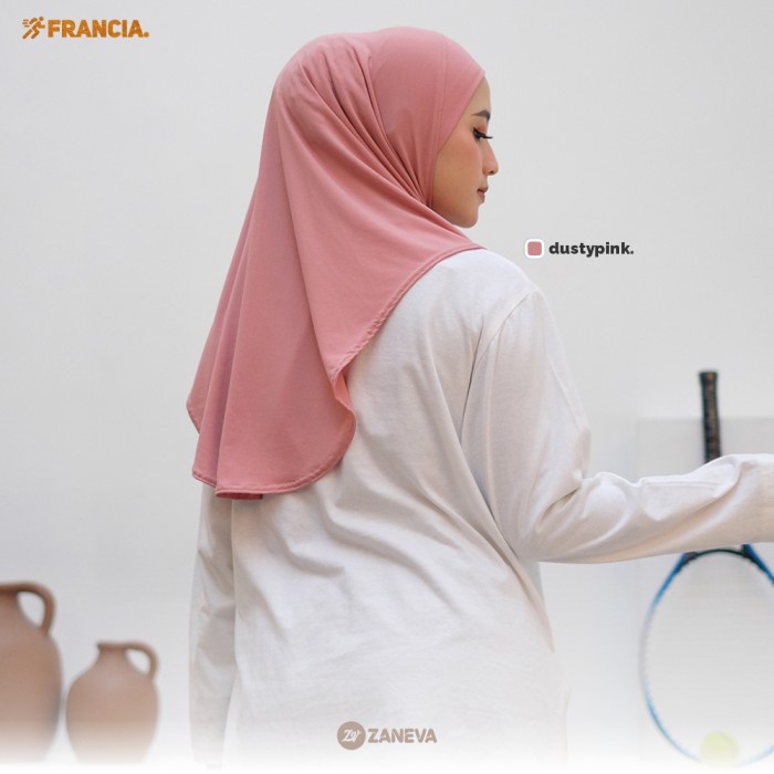 Terbaru Zaneva - Francia Hijab Instant Sporty Jersey Premium