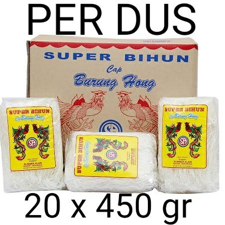 

BISA TERMIN! bihun cap burung hong per dus 450gr x 20pcs Pengiriman Reguler dan Kargo