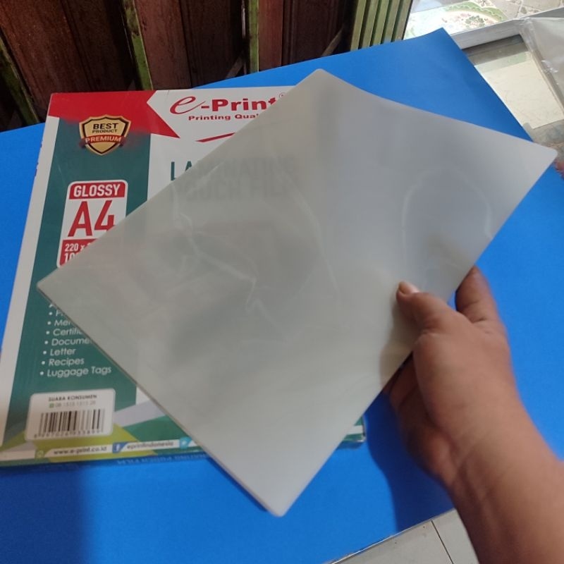 

iK! 20 Lembar Plastik Laminating A4 / F4 EPRINT