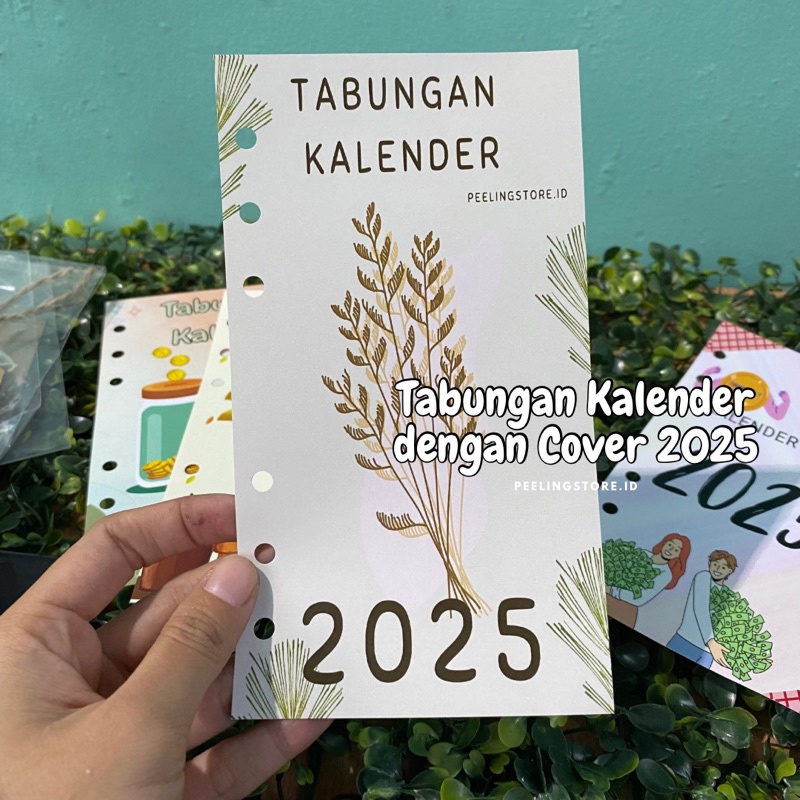 

iK! SAVING CHALLENGE KALENDER 2025 2024 1 SET ISI 14 LEMBAR UKURAN A6 6 RING