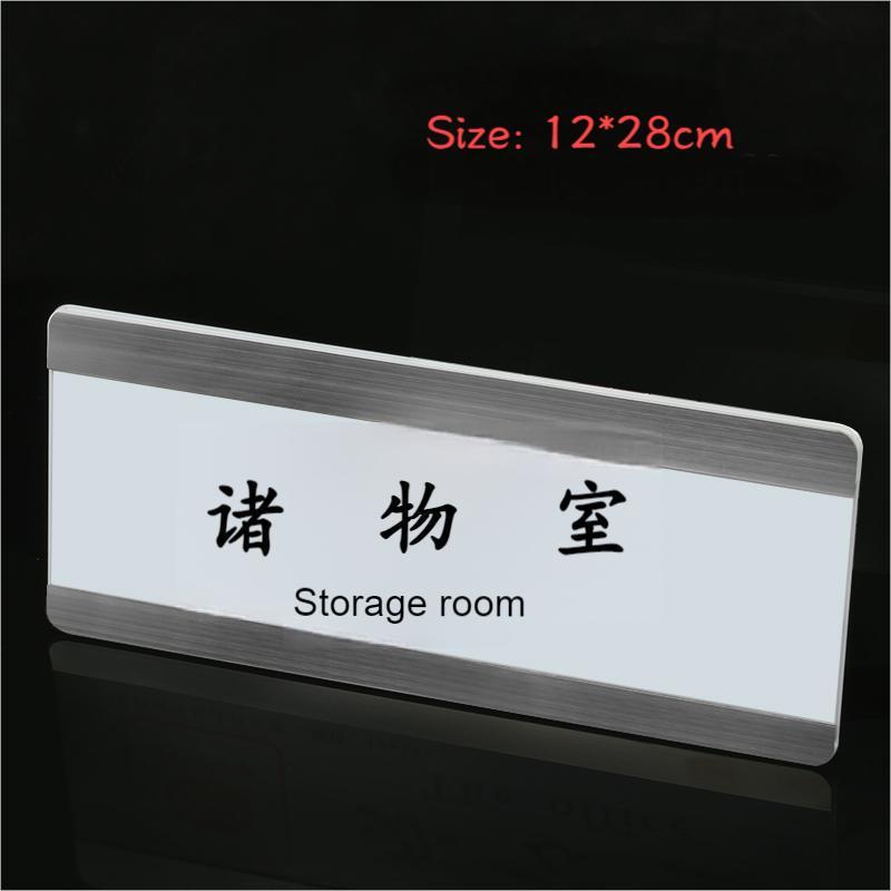 

iK! Name Plate Holder Costum Tulisan Name Sn Holder Aluminium Papan Nama Akrilik Sliding Stainless