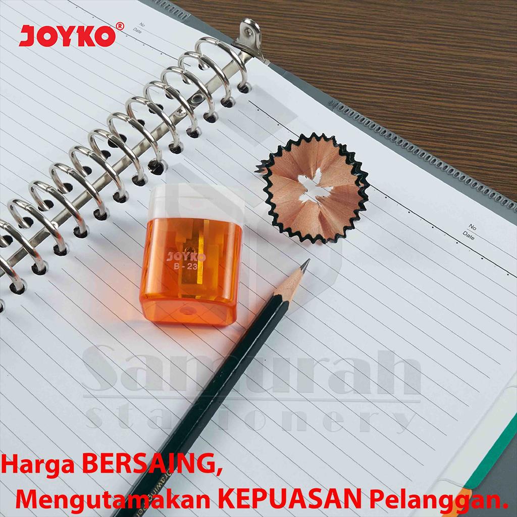

iK! Rautan Pensil Joyko B-23 Per Box isi 12 Pcs / Pencil Sharpener B 23 Kotak / Serutan sil Tabung 1
