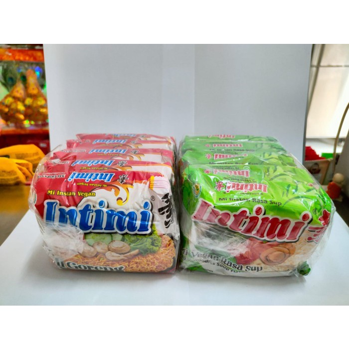 

Ready Intimie Mie Instant Vegan Goreng / Sup 1 Pack Isi 5Bks Vegetarian