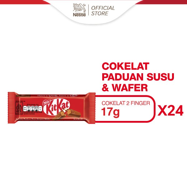 

Terlaris Kit Kat 2F Flowrap 24Pcs X 17G (1 Box) Ready