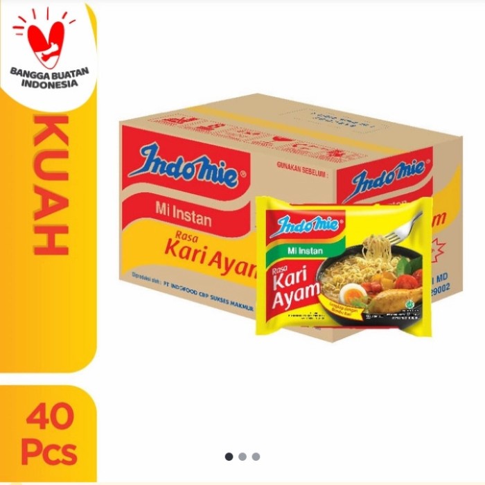 

Ready Indomie Kari Ayam 1Ds Isi 40Bungkus