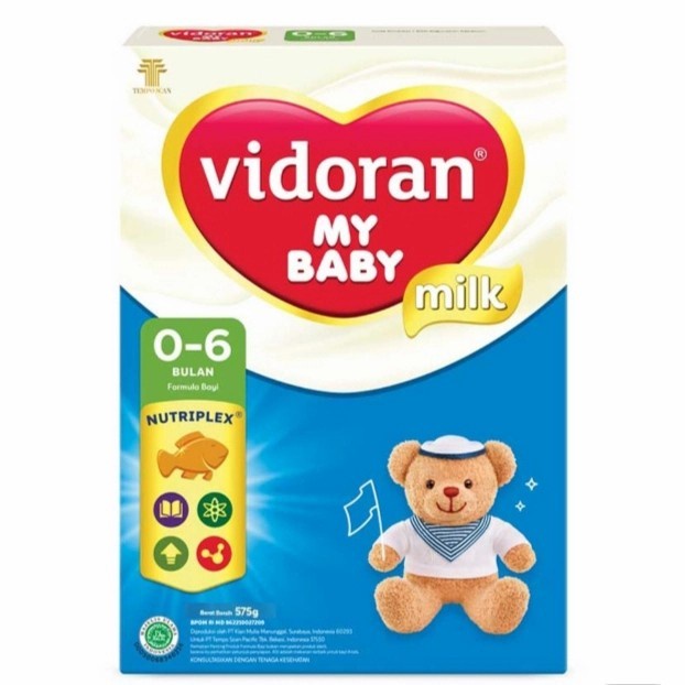 Vidoran my baby susu formula bayi 0-6 bulan 575gr