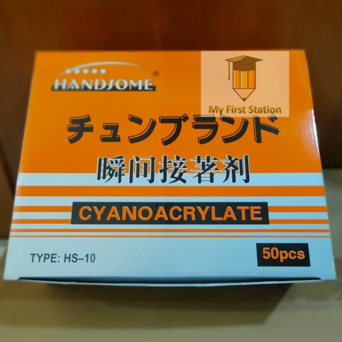 

SALE PROMO LEM SUPER GLUE/LEM KOREA HANDSOME - HS 10- 20ML - HARGA PER BOX 50 PCS READYY