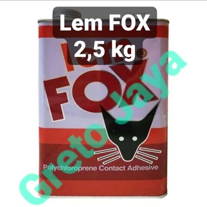 

READY STOK ( 1 GALON ) LEM FOX KUNING KALENG SERBAGUNA 2.5 KG 2.5KG GALONAN READYY