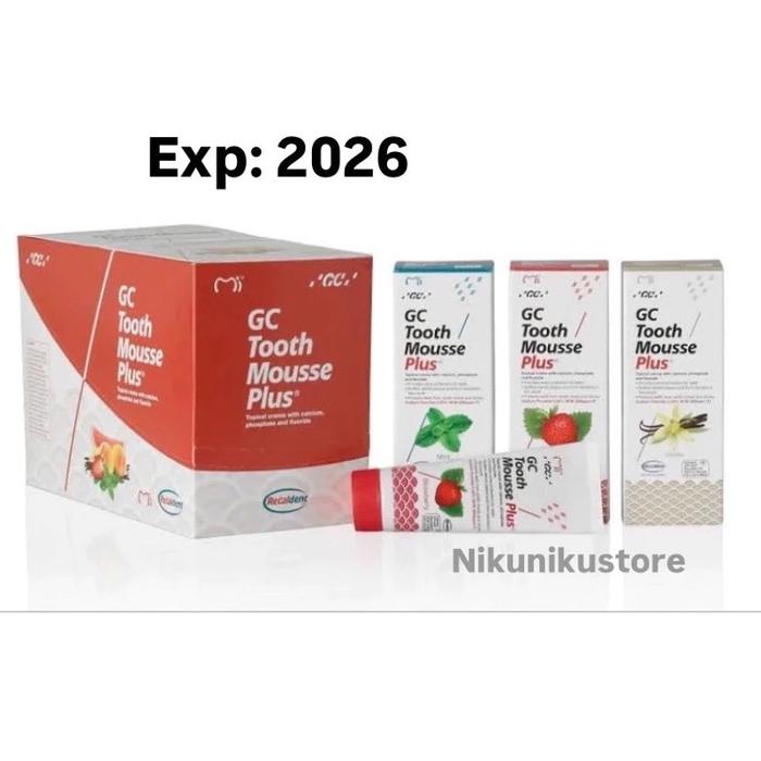 GC TOOTH MOUSSE PLUS Original DEWASA Vitamin Gigi gc tooth Sikat Gigi gc tooth mousse original Gusi