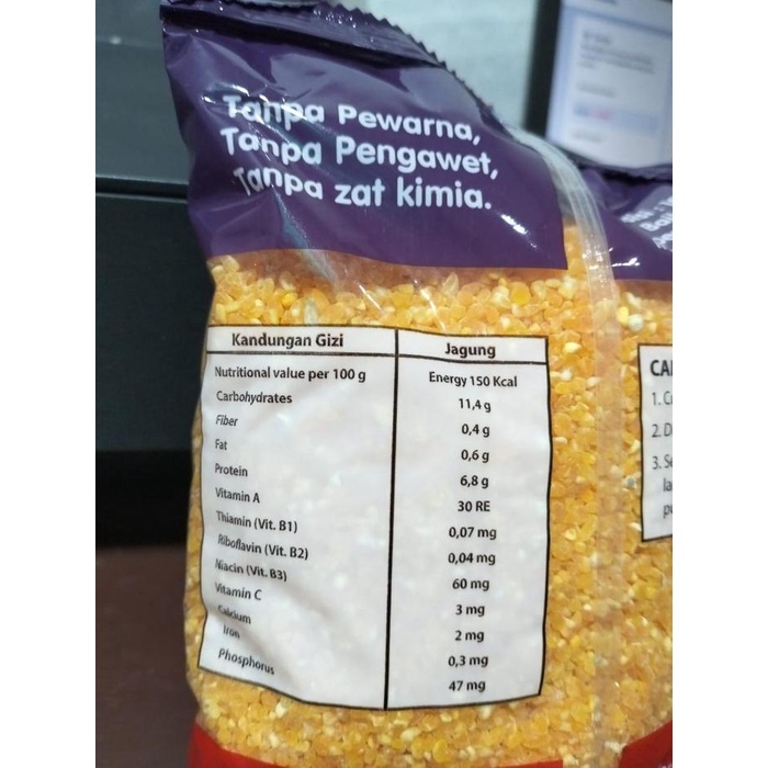 

HJK Beras Jagung Dollar Rendah Gula 1 Kg - Nasi Rice Bubur Food