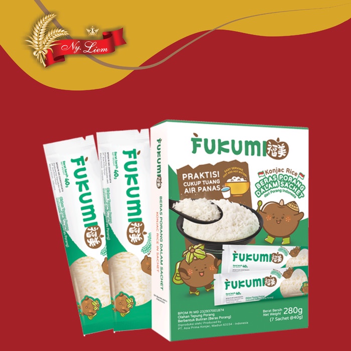 

HJK FUKUMI Beras Porang / Konjac Rice 7 x 40 gram
