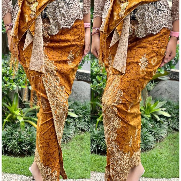 Promo Kamen Jadi Katun Endek Bordir Free Selendang