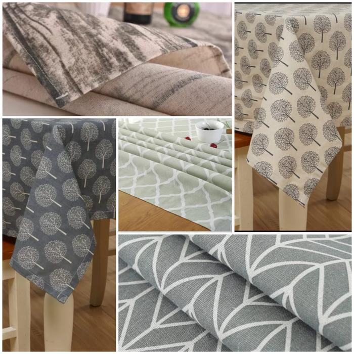 JTTOP" TAPLAK MEJA MAKAN MODERN / TAPLAK MEJA LINEN MODERN