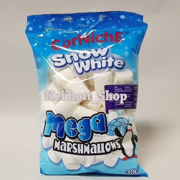 

Terlaris Corniche Snow White Mega Marshmallows 300Gr Marshmellow Marsmellow Ready