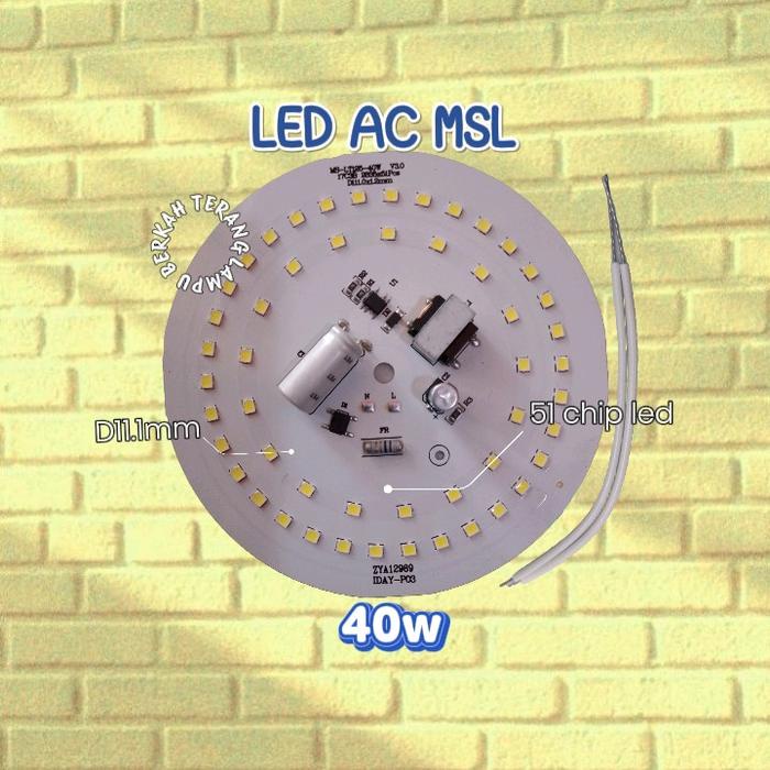 BOOM SALE LED AC MSL 24W,30W,40W,50W PCB LAMPU LED