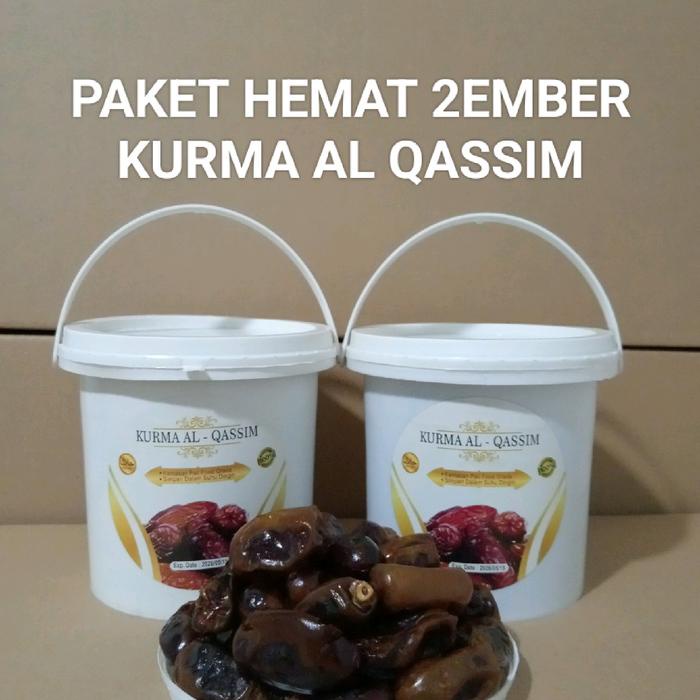 

HJK Kurma Al-Qassim 2 Ember Organik Food Grade - Buah Kering Organik dengan Kemasan Kaleng Kecil
