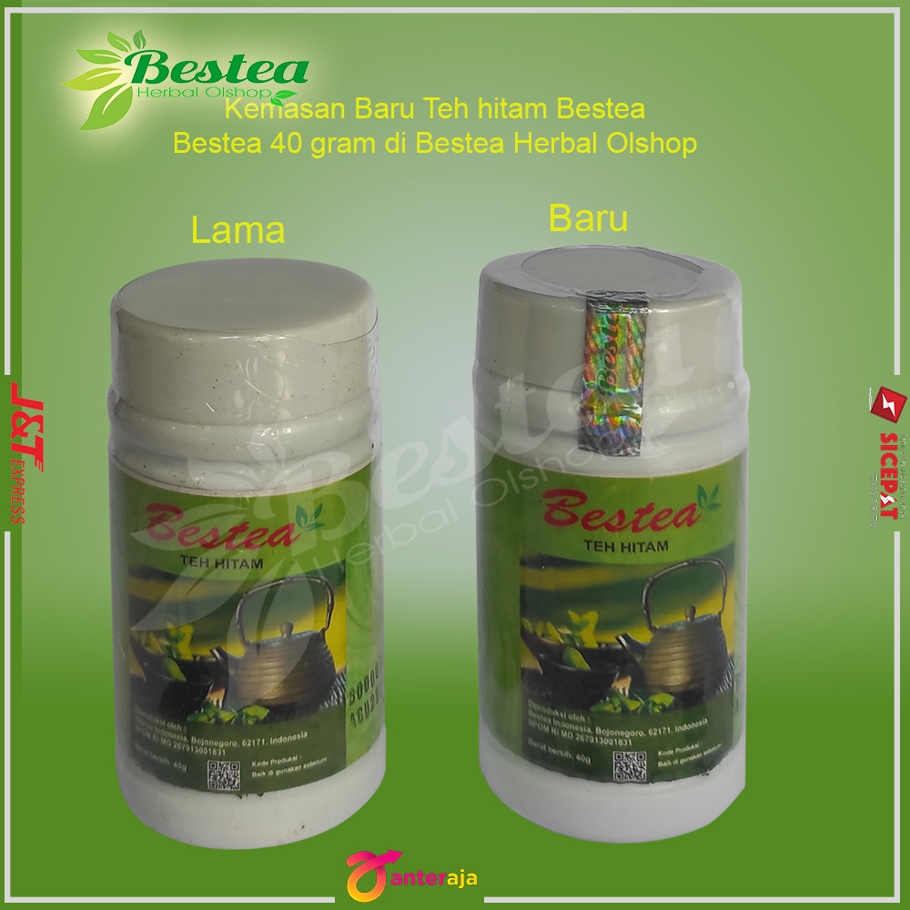 

( PROMO ) Obat Herbal Kolestrol teh hitam bestea 40 gr BEST SELLER
