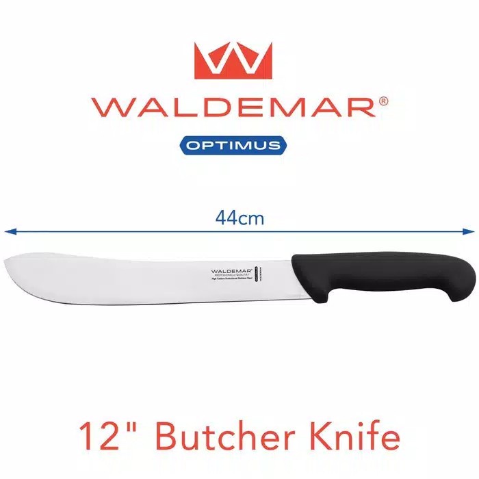 Waldemar Pisau Sembelih Golok Dapur 12Inch Butcher Knife Optimus