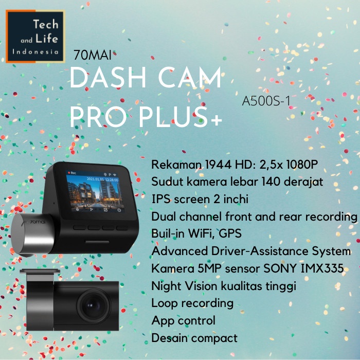 70Mai A500S Dash Cam Pro Plus+ Gps Adas