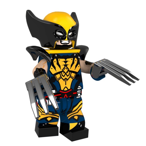 Marvel X-Men Wolverine Uniform Play Arts Kai Action Figure Mini Brick