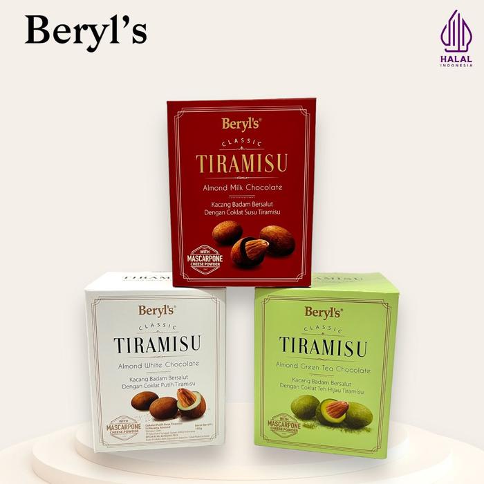 

Cokelat Beryl's Tiramisu Almond 100g Malaysia 100% HALAL -+ 18 Chocolate exp 07-12-2025