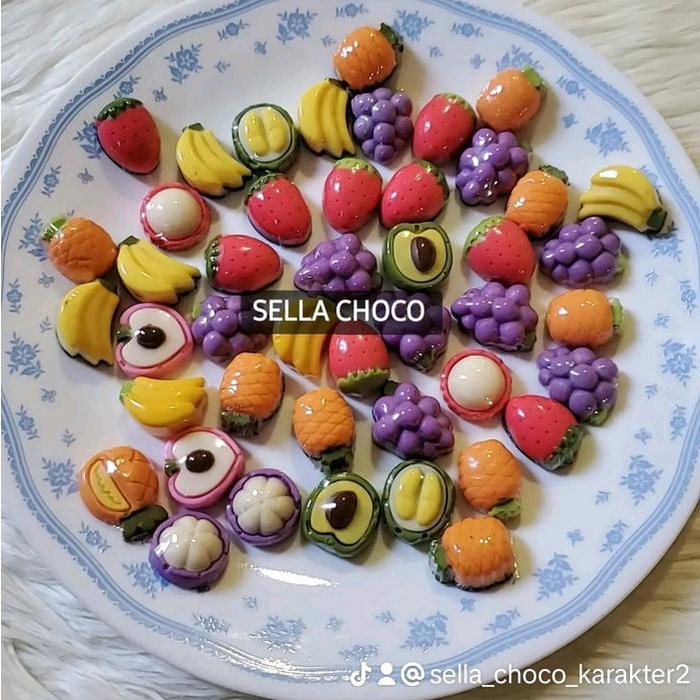 

COKELAT KARAKTER LUCU BUAH BESAR ISI 45pcs (-+250gr)// PAKET USAHA COKELAT KARAKTER //JAJANAN VIRAL