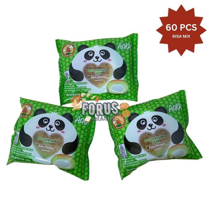 

AOKA Roti Panda 1 DUS ISI 60 PCS LEBIH HEMAT! VIRAL TERBARU Tersedia Semua Varian Rasa TERMURAH