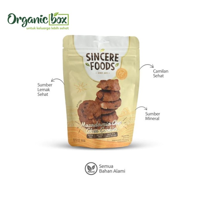 

Sincere Foods MACADAMIA CHIP GHEE 50GR