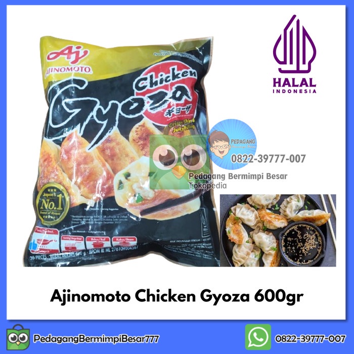 

Chicken Gyoza Ajinomoto 600gr Ajinomoto Gyoza Premium Import 30 pcs