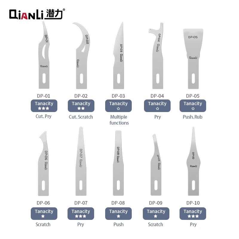 Qianli DP blade ihilt 012 handle universal desoldering grinding blade PCB motherboard layered IC deg