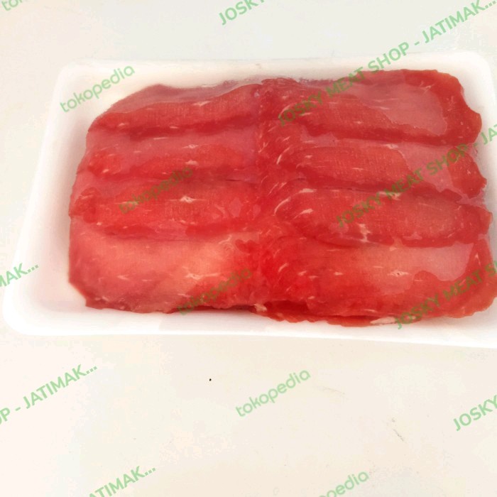 

HJK beef slice non fat/daging slice teriyaki/sukiyaki premium 500gram