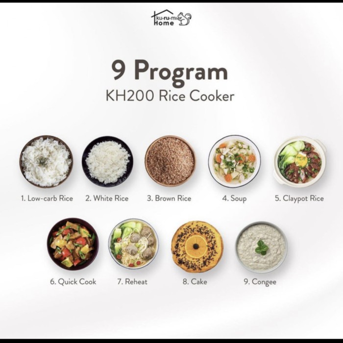 Kurumi Rice Cooker Kh200 / Rice Cooker Kurumi Kh 200 - Asli