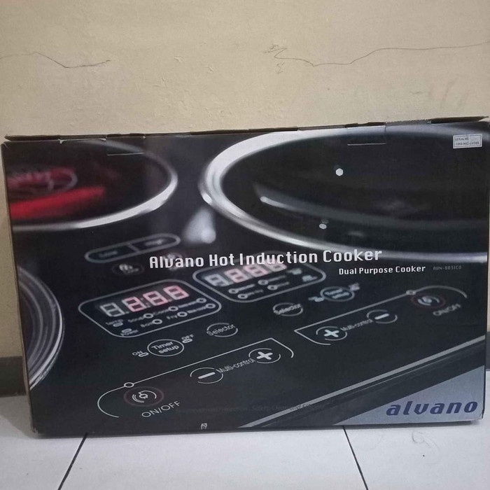 Kompor Listrik / Induksi Tanam 3 Tungku Alvano - Asli