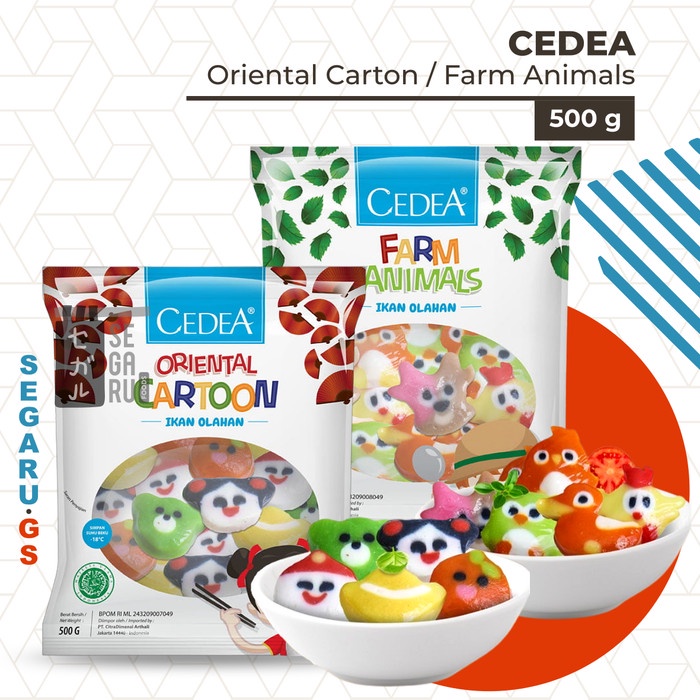 

Cedea Ikan Olahan Karakter Oriental Cartoon / Farm Animals 500 gram