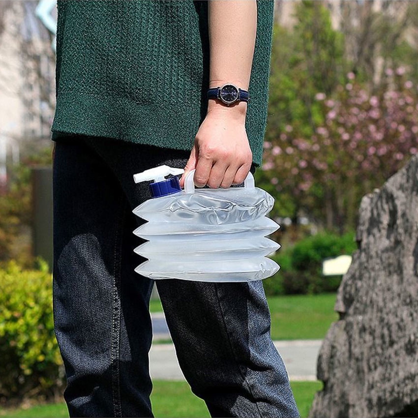 Galon Kantong Air Lipat Portabel 15L 10L Kantong Air Minum Lipat Camping Hiking TaffSPORT / Jerigen