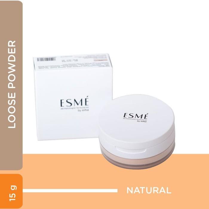 ERHA ESME BEDAK WAJAH TABUR TRUE MATTE - SEMUA JENIS KULIT POWDER KUNING