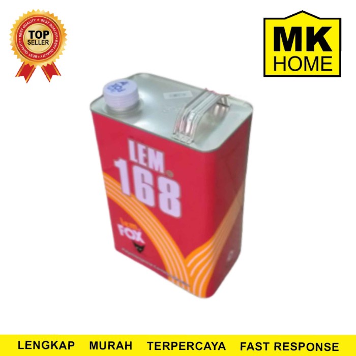 

SALE TERBARU LEM KUNING FOX 168 GALON 2.5 KG LEM HPL LEM 168 LEM READYY