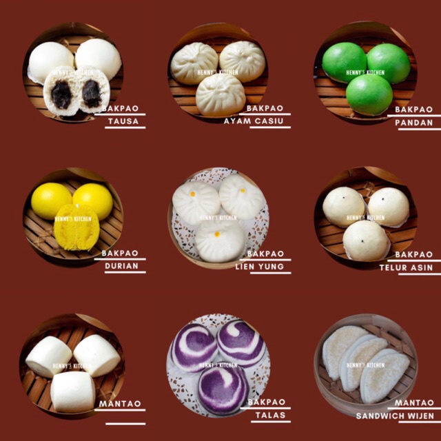 

BAKPAO DIMSUM FROZEN / BAPAO AYAM CASIU / BAPAO TAUSA / BAPAO TELUR ASIN / BAPAO DURIAN / MANTAO