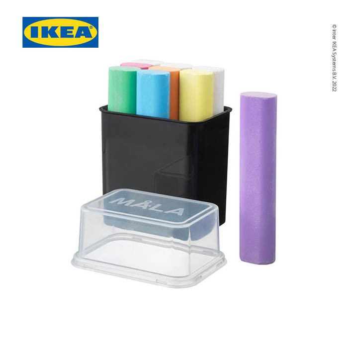 

ATKJaya- IKEA MALA Kapur Tulis Aneka Warna Isi 9pcs