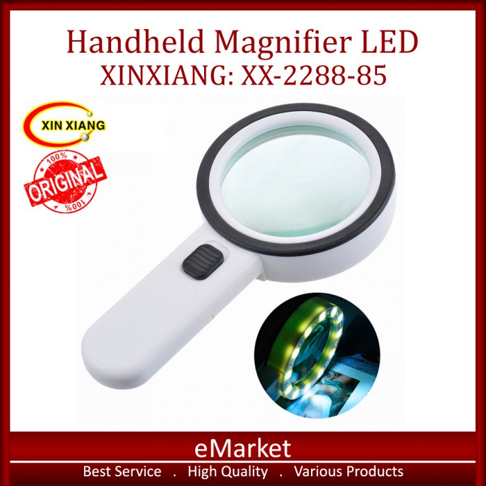 

ATKJaya- Kaca Pembesar LED XINXIANG XX-2288-85 ORIGINAL / Lampu Lup Lensa