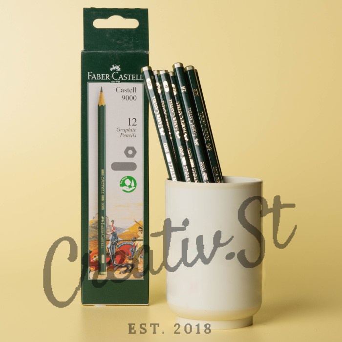 

ATKJaya- (16 PCS) Pensil Komputer Faber Castell Komplit 6H - 8B