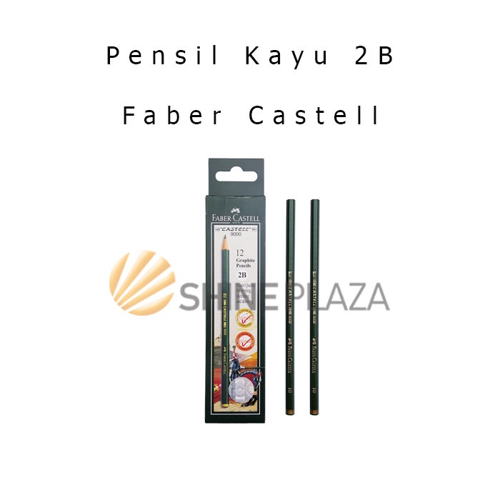 

ATKJaya- [PACK] Drawing Pencil - Pensil Gambar Komputer Kayu Faber Castell 2B