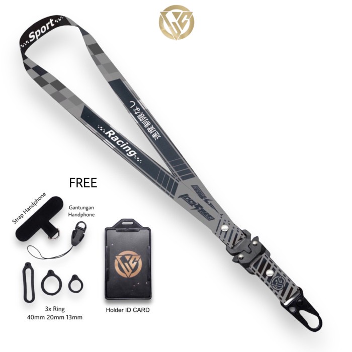 

ATKJaya- Lanyard Craft Lookspeed Series v1 Free Holder Oring Gantungan Hp