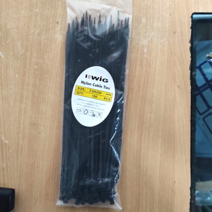 ATKJaya- Cable tie/ Nylon Cablek ties/ p engikat kabel 3,6 X 250 mm @100 pcs