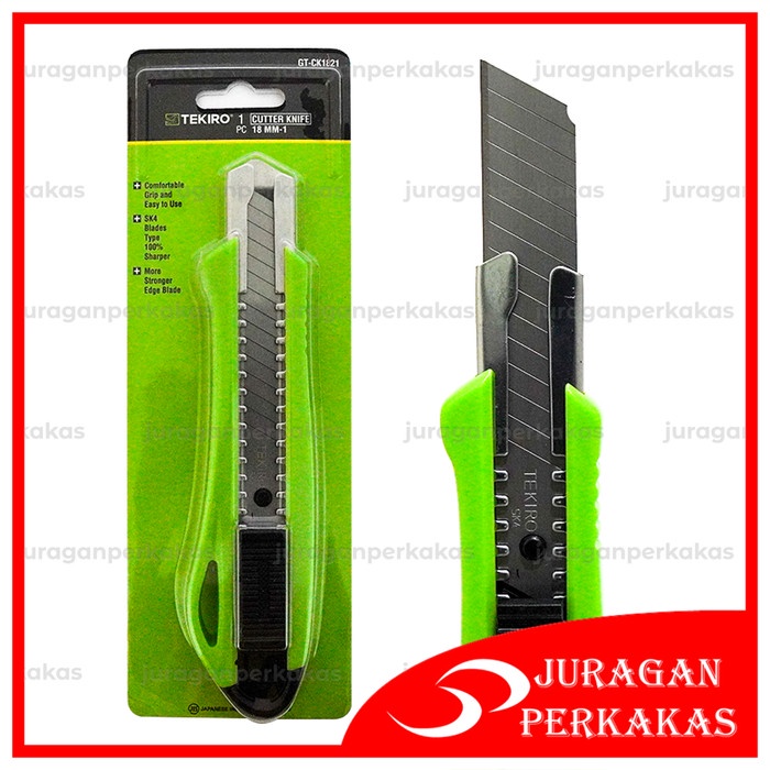

ATKJaya- TEKIRO PISAU CUTTER BESAR ALAT PEMOTONG KERTAS KATER CUTER GT-CK1821